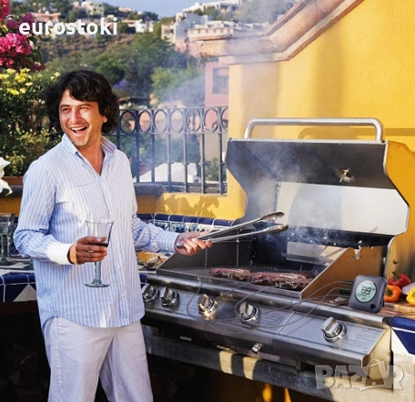 Безжичен термометър за месо BFOUR BF-5, цифров Bluetooth термометър за фурна, грил, барбекю, снимка 3 - Барбекюта - 52148403