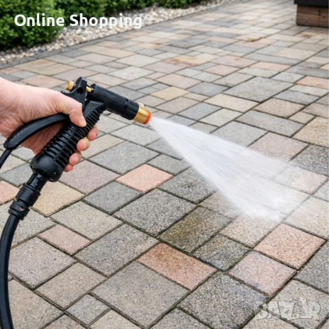 Регулируем пистолет за поливане с градински маркуч, снимка 7 - Напояване - 53375505