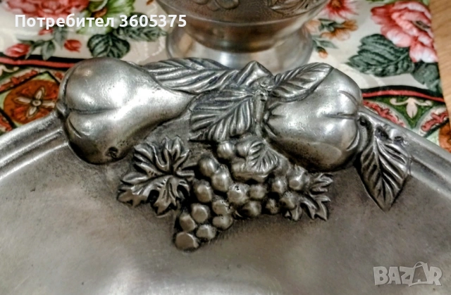 Два калаени съда ,маркирани за произход , снимка 2 - Антикварни и старинни предмети - 53806925