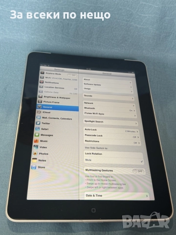 Таблет Apple iPad 1st Gen (A1337 EMC 2328) 64GB + 3G ОТКЛЮЧЕН!, снимка 6 - Таблети - 56060564