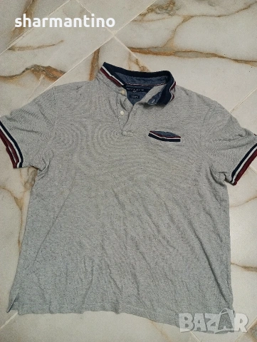 Tommy Hilfiger XL тениска с яка 
