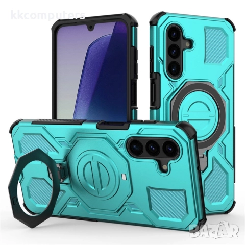 Магнитен калъф и Протектор за Samsung Galaxy A17 5G / A17 4G| Удароустойчив Корпус с 360° Въртяща Ст