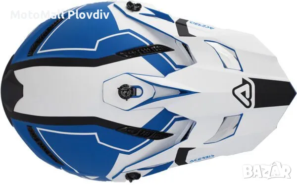 КАСКА Acerbis PROFILE 5 WHITE/BLUE, снимка 4 - Аксесоари и консумативи - 49127876