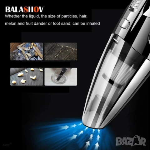 Ръчна безжична акумулаторна прахосмукачка с мощен вакуум и бързо зареждане, снимка 2 - Прахосмукачки - 52097968