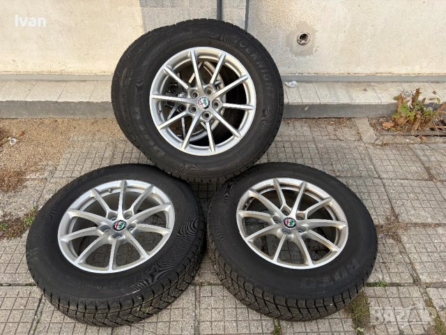 Джанти с гуми за Алфа Ромео Стелвио Джулия 5х110 , снимка 2 - Гуми и джанти - 53206571