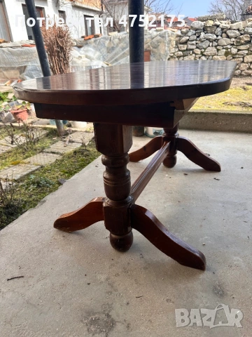 Масивна дървена маса, снимка 2 - Маси - 53694293