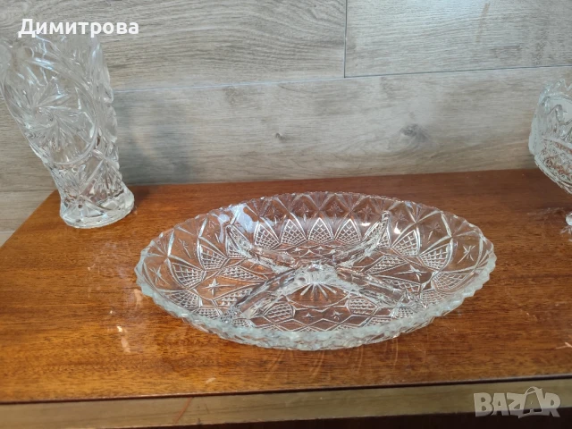 Кристални купи,чинии,ваза,чаши, снимка 3 - Сервизи - 50989116