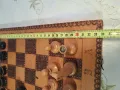 дървена кутия за шах и табла 25/5, снимка 6