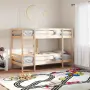 vidaXL Двуетажно легло без матрак 90x200 cm масивна дървесина бор, снимка 2