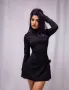 Черна дамска рокля , снимка 2