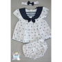 Комплект Моряче - рокличка, шорти и лента за коса, снимка 2
