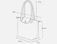 НОВА Longchamp Le Pliage – с етикети, М, дълги дръжки, снимка 15