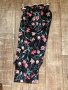 Нов спортно елегантен панталон флорален десен градински цветя XL ХЛ , снимка 7
