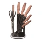 Комплект ножове Cheffinger – 8 части със стойка, точило и ножица за подредена и удобна кухня, снимка 6