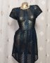 Zara M Черна дантелена рокля , снимка 1 - Рокли - 44428425