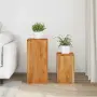 vidaXL Стойки за растения, 2 бр, масивно акациево дърво, снимка 3