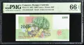 Коморски острови 2000 франка 2005 година PMG 66, снимка 1