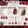 925 Сребърна гривна със златно покритие и множество рубини от Етиопия подходяща за подарък, снимка 5