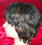 Къса Черна  перука на пеперява руси кичури , снимка 1 - Аксесоари за коса - 44334761