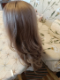 Качествена гъста светло кестеняво пепелен цвят перука, снимка 4