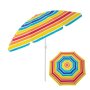 Плажен чадър с чупещо рамо, шарен на райе 2м, снимка 1 - Други - 41360344