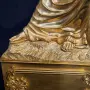 Франция 1827г/62см-12кг/стар фигурален каминен часовник Юлий Цезар/бронз-злато, снимка 12