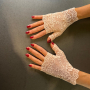 Нежни дантелени ръкавици без пръсти- код 8605, снимка 5