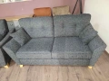Сив комплект дивани от плат тройка и двойка, снимка 4