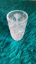 ваза кристална от 1991 година с гравиран надпис от соца, снимка 3