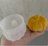 3D широка тиква Halloween Хелоуин силиконов молд форма фондан смола гипс шоколад декор, снимка 2