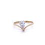 Златен дамски пръстен 1,25гр. размер:56 14кр. проба:585 модел:22434-1, снимка 1 - Пръстени - 44617870