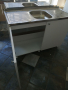 Кухненски шкаф с мивка бордова 120/50 средно корито , снимка 2