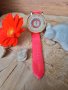 Луксозен дамски часовник с кристали – червен, снимка 2