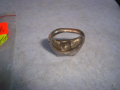 СТАР ПОСРЕБРЕН МЕДЕН СКЪПОЦЕНЕН АРТ ПРЪСТЕН с КОТЕШКО ОКО 66211, снимка 8
