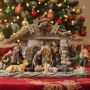 Коледен комплект „Рождество Христово“ – сцена с ясли и фигурки, снимка 6