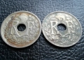 Стара монета 25 сантима 1930 г. и 1933 г. Франция - топ !, снимка 9