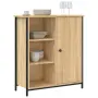 vidaXL Страничен шкаф, дъб сонома, 70x30x80 см, инженерно дърво, снимка 3