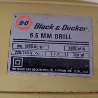 Бормашина Black&Decker 5500-02/01, снимка 8 - Бормашини - 44385801