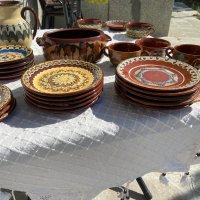 Битова керамика троянска шарка, битови чинии, купички, кана, пепелник, снимка 16 - Сервизи - 40568758