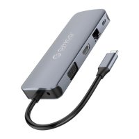 USB Хъб USB Преобразувател Orico MC-U111P, USB Type C Хъб, 11-in-1 Multifunction Docking Station, снимка 4 - Кабели и адаптери - 35689703