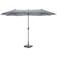 400см! ДВОЕН градински чадър, снимка 4 - Градински мебели, декорация  - 40761626