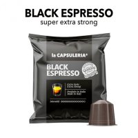 Италианско кафе на капсули съвместимо с Nespresso-Caffè Black Espresso, снимка 1 - Домашни напитки - 40856681