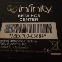 Infinity Beta HCS Center тонколона център, снимка 5 - Тонколони - 31394214
