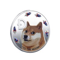 Dogecoin to the moon ( DOGE ) - Silver, снимка 2 - Нумизматика и бонистика - 40456263