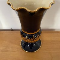 ✅руска ваза с позлата , кобалт, снимка 2 - Вази - 33853296