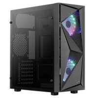 Кутия за компютър Aerocool Glider Cosmo Черна ATX Middle Tower, снимка 1 - Захранвания и кутии - 36268882