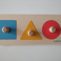 Дървена играчка за сортиране Djeco - Животни и форми, снимка 2 - Игри и пъзели - 44419728