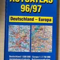 Продавам автомобилен атлас на Германия и карта на Европа, снимка 1 - Аксесоари и консумативи - 39268802