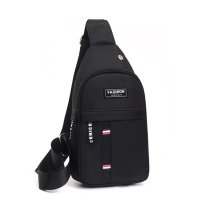 Мъжка чанта, чантичка за пред гърди чанта през рамо, или гръб, черна и сива с отвор за кабел, раница, снимка 8 - Чанти - 41435936