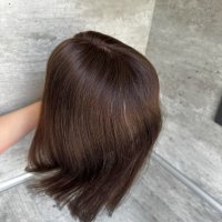 Дамско тупе💯 Човешка коса Шоколад, снимка 10 - Аксесоари за коса - 41460573